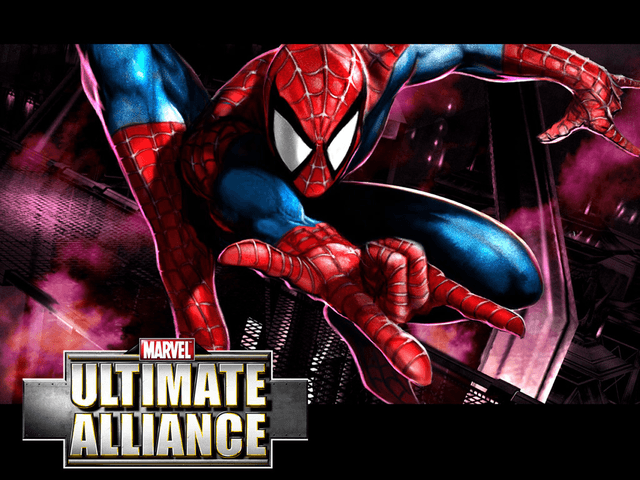Marvel Ultimate Alliance title screen for Xbox